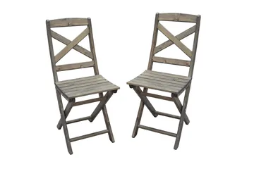 Edilma Klappstol Utomhus - Grå - Utemöbler & utemiljö - Utestol & trädgårdsstol - Cafestol & klappstol utomhus