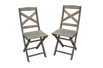 Edilma Klappstol Utomhus - Grå - Utemöbler & utemiljö - Utestol & trädgårdsstol - Cafestol & klappstol utomhus