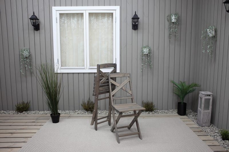 Edilma Klappstol Utomhus - Grå - Utemöbler & utemiljö - Utestol & trädgårdsstol - Cafestol & klappstol utomhus