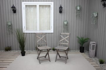 Edilma Klappstol Utomhus - Grå - Utemöbler & utemiljö - Utestol & trädgårdsstol - Cafestol & klappstol utomhus