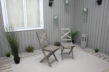 Edilma Klappstol Utomhus - Grå - Utemöbler & utemiljö - Utestol & trädgårdsstol - Cafestol & klappstol utomhus