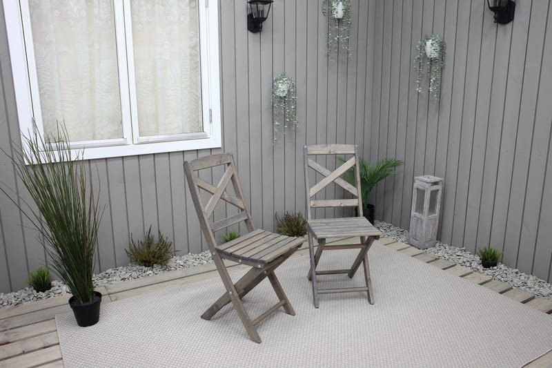 Edilma Klappstol Utomhus - Grå - Utemöbler & utemiljö - Utestol & trädgårdsstol - Cafestol & klappstol utomhus