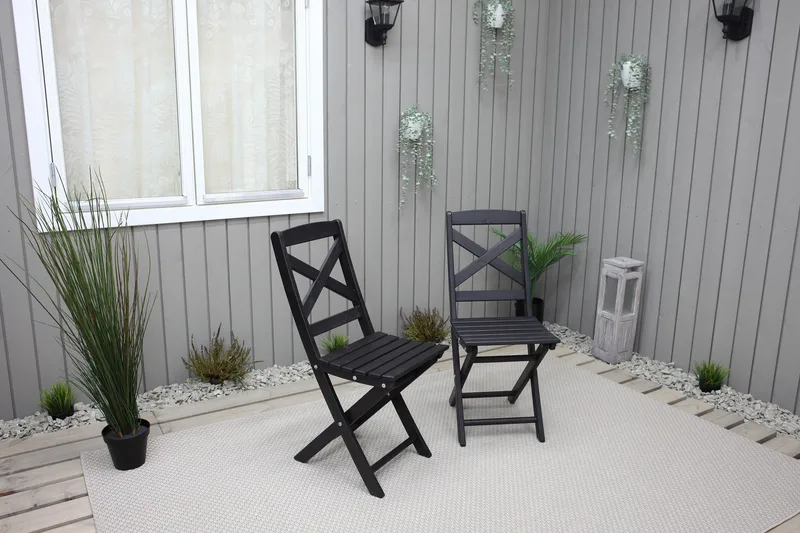 Edilma Klappstol Utomhus - Mörkbrun - Utemöbler & utemiljö - Utestol & trädgårdsstol - Cafestol & klappstol utomhus