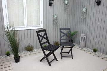 Edilma Klappstol Utomhus - Mörkbrun - Utemöbler & utemiljö - Utestol & trädgårdsstol - Cafestol & klappstol utomhus