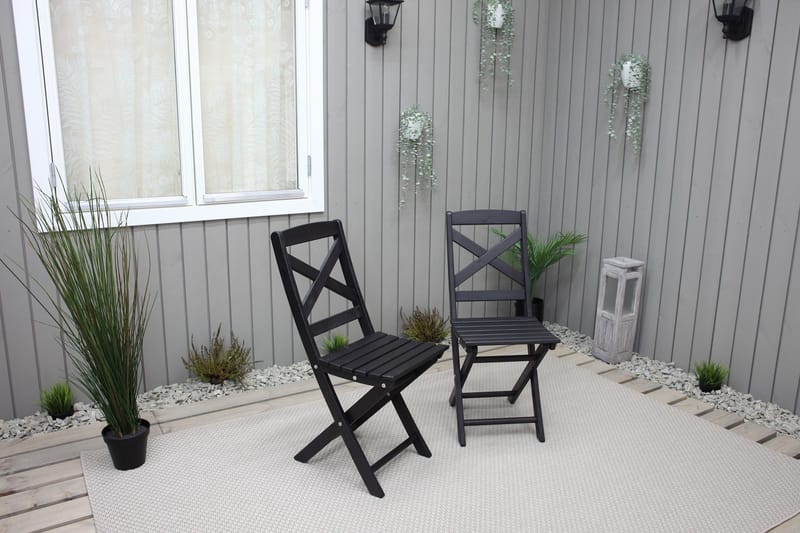 Edilma Klappstol Utomhus - Mörkbrun - Utemöbler & utemiljö - Utestol & trädgårdsstol - Cafestol & klappstol utomhus