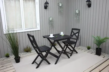 Edilma Klappstol Utomhus - Mörkbrun - Utemöbler & utemiljö - Utestol & trädgårdsstol - Cafestol & klappstol utomhus