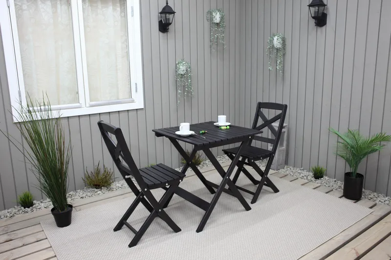 Edilma Klappstol Utomhus - Mörkbrun - Utemöbler & utemiljö - Utestol & trädgårdsstol - Cafestol & klappstol utomhus