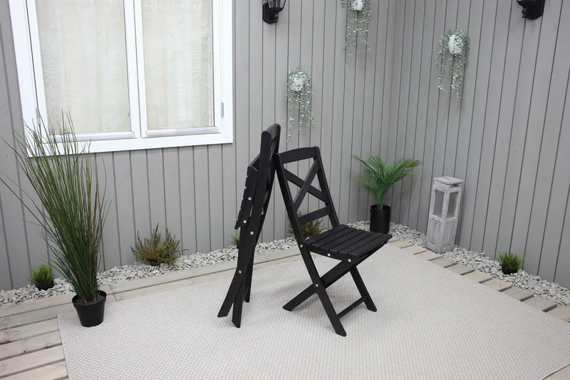 Edilma Klappstol Utomhus - Mörkbrun - Utemöbler & utemiljö - Utestol & trädgårdsstol - Cafestol & klappstol utomhus