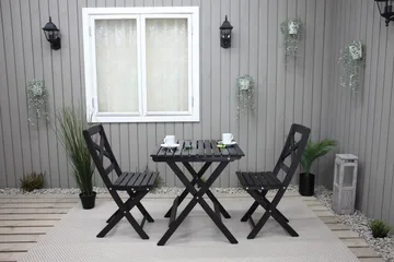 Edilma Klappstol Utomhus - Mörkbrun - Utemöbler & utemiljö - Utestol & trädgårdsstol - Cafestol & klappstol utomhus