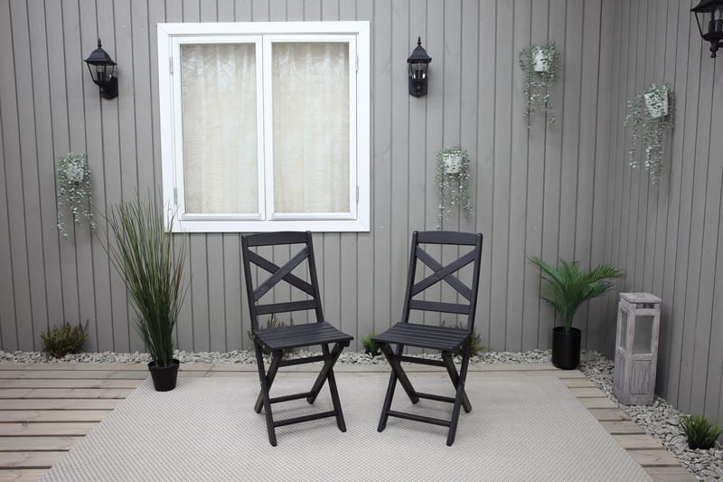 Edilma Klappstol Utomhus - Mörkbrun - Utemöbler & utemiljö - Utestol & trädgårdsstol - Cafestol & klappstol utomhus