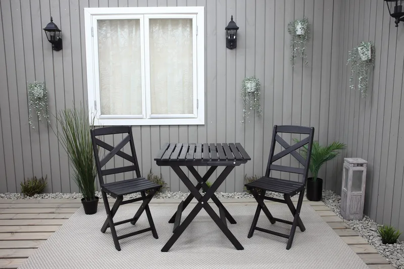 Edilma Klappstol Utomhus - Mörkbrun - Utemöbler & utemiljö - Utestol & trädgårdsstol - Cafestol & klappstol utomhus