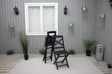 Edilma Klappstol Utomhus - Mörkbrun - Utemöbler & utemiljö - Utestol & trädgårdsstol - Cafestol & klappstol utomhus