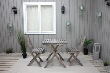 Klappstol Utomhus Edilma 2-pack - Grå - Utemöbler & utemiljö - Utestol & trädgårdsstol - Cafestol & klappstol utomhus
