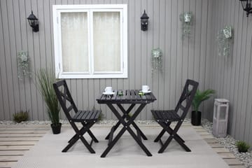 Klappstol Utomhus Edilma 2-pack - Mörkbrun - Utemöbler & utemiljö - Utestol & trädgårdsstol - Cafestol & klappstol utomhus