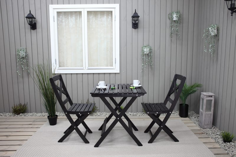 Klappstol Utomhus Edilma 2-pack - Mörkbrun - Utemöbler & utemiljö - Utestol & trädgårdsstol - Cafestol & klappstol utomhus