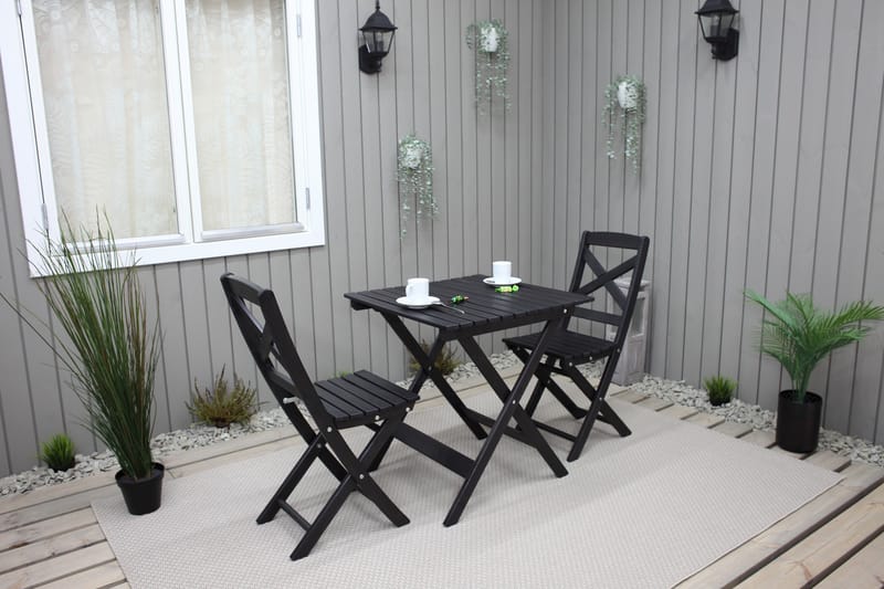 Klappstol Utomhus Edilma 2-pack - Mörkbrun - Utemöbler & utemiljö - Utestol & trädgårdsstol - Cafestol & klappstol utomhus
