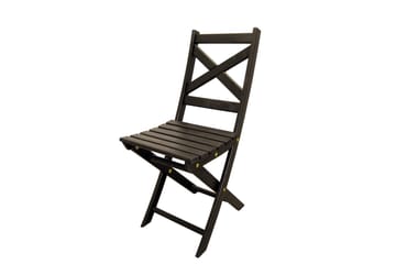 Klappstol Utomhus Edilma 2-pack - Mörkbrun - Utemöbler & utemiljö - Utestol & trädgårdsstol - Cafestol & klappstol utomhus