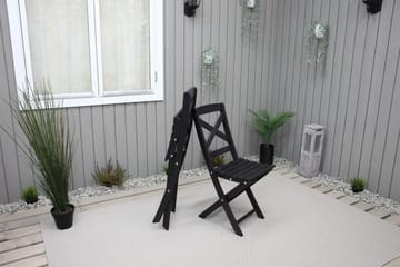 Klappstol Utomhus Edilma 2-pack - Mörkbrun - Utemöbler & utemiljö - Utestol & trädgårdsstol - Cafestol & klappstol utomhus