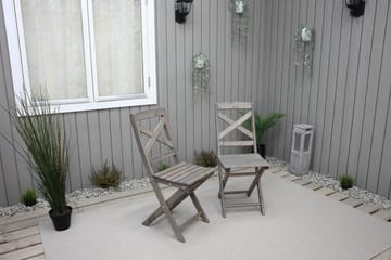 Klappstol Utomhus Edilma - Grå - Utemöbler & utemiljö - Utestol & trädgårdsstol - Cafestol & klappstol utomhus