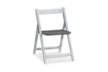 Klappstol Utomhus Visby - Vit/Grå - Utemöbler & utemiljö - Utestol & trädgårdsstol - Cafestol & klappstol utomhus