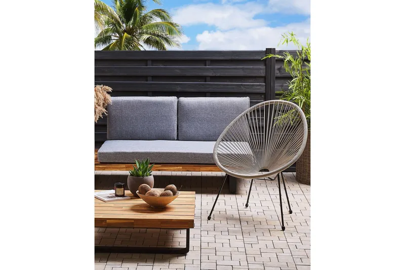 Cayaco Utefåtölj - Grå/Svart - Utemöbler & utemiljö - Utestol & trädgårdsstol - Utefåtölj & loungefåtölj