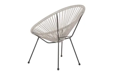 Cayaco Utefåtölj - Grå/Svart - Utemöbler & utemiljö - Utestol & trädgårdsstol - Utefåtölj & loungefåtölj