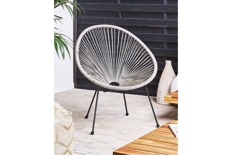 Cayaco Utefåtölj - Grå/Svart - Utemöbler & utemiljö - Utestol & trädgårdsstol - Utefåtölj & loungefåtölj