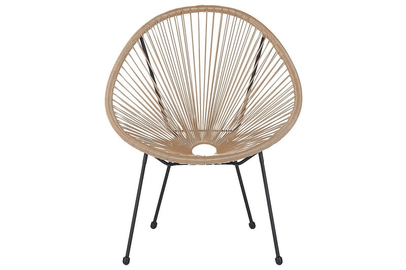 Cayaco Utefåtölj - Natural/Beige/Svart - Utemöbler & utemiljö - Utestol & trädgårdsstol - Utefåtölj & loungefåtölj