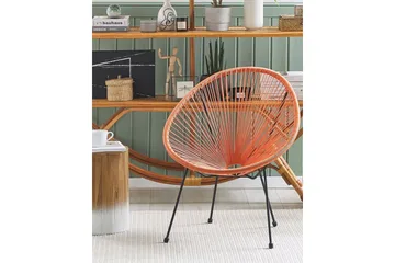 Cayaco Utefåtölj - Orange/Svart - Utemöbler & utemiljö - Utestol & trädgårdsstol - Utefåtölj & loungefåtölj