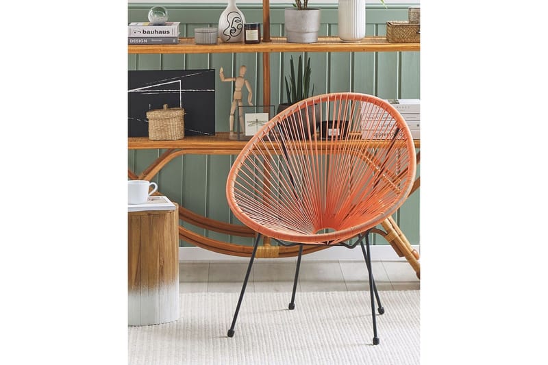 Cayaco Utefåtölj - Orange/Svart - Utemöbler & utemiljö - Utestol & trädgårdsstol - Utefåtölj & loungefåtölj