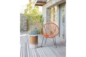 Cayaco Utefåtölj - Orange/Svart - Utemöbler & utemiljö - Utestol & trädgårdsstol - Utefåtölj & loungefåtölj