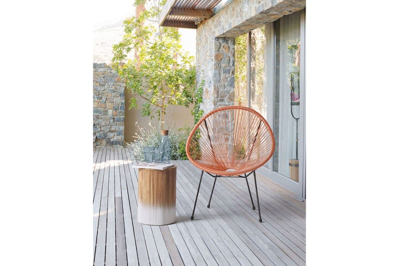 Cayaco Utefåtölj - Orange/Svart - Utemöbler & utemiljö - Utestol & trädgårdsstol - Utefåtölj & loungefåtölj