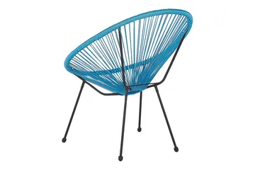 Cayaco Utefåtölj - Svart/Blå - Utemöbler & utemiljö - Utestol & trädgårdsstol - Utefåtölj & loungefåtölj