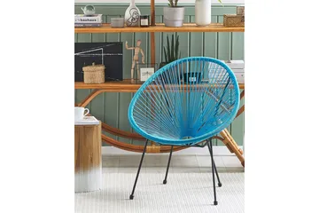 Cayaco Utefåtölj - Svart/Blå - Utemöbler & utemiljö - Utestol & trädgårdsstol - Utefåtölj & loungefåtölj