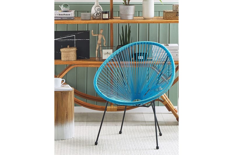 Cayaco Utefåtölj - Svart/Blå - Utemöbler & utemiljö - Utestol & trädgårdsstol - Utefåtölj & loungefåtölj