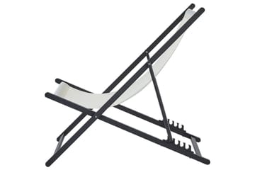 Däckstol hopfällbar Locri II - Beige, svart - Utemöbler & utemiljö - Utestol & trädgårdsstol - Solstol