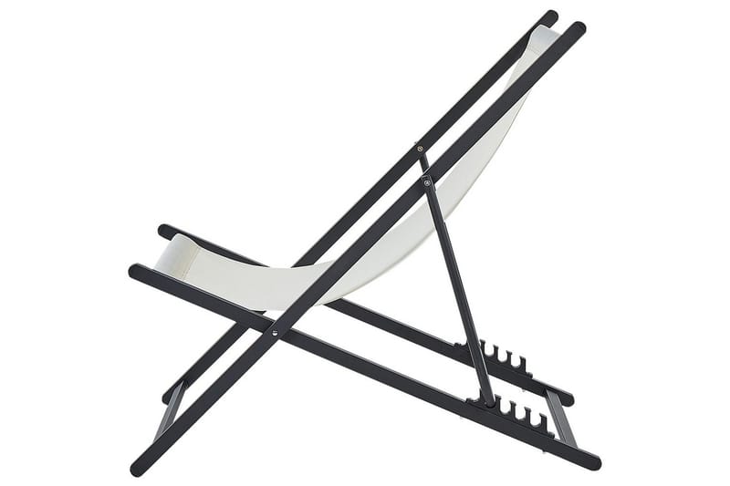 Däckstol hopfällbar Locri II - Beige, svart - Utemöbler & utemiljö - Utestol & trädgårdsstol - Solstol