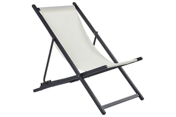 Däckstol hopfällbar Locri II - Beige, svart - Utemöbler & utemiljö - Utestol & trädgårdsstol - Solstol