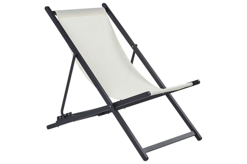 Däckstol hopfällbar Locri II - Beige, svart - Utemöbler & utemiljö - Utestol & trädgårdsstol - Solstol