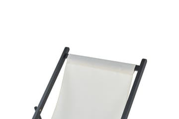 Däckstol hopfällbar Locri II - Beige, svart - Utemöbler & utemiljö - Utestol & trädgårdsstol - Solstol