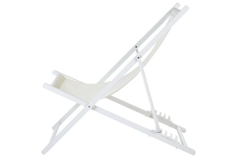 Däckstol hopfällbar Locri II - Beige, vit - Utemöbler & utemiljö - Utestol & trädgårdsstol - Solstol