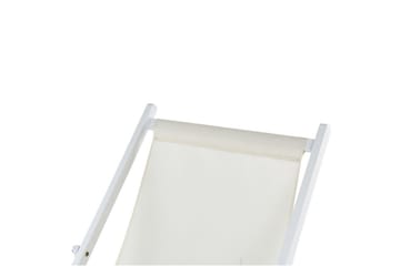 Däckstol hopfällbar Locri II - Beige, vit - Utemöbler & utemiljö - Utestol & trädgårdsstol - Solstol