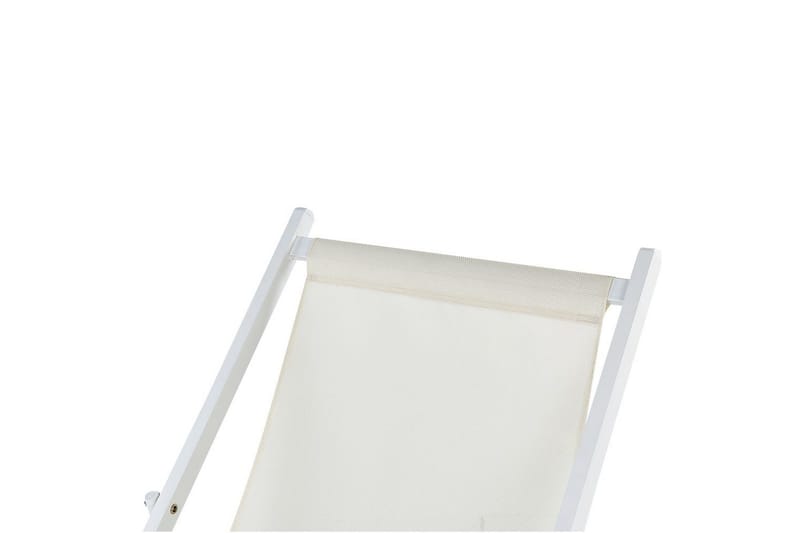 Däckstol hopfällbar Locri II - Beige, vit - Utemöbler & utemiljö - Utestol & trädgårdsstol - Solstol