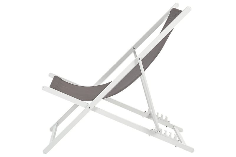 Däckstol hopfällbar Locri II - Grå, vit - Utemöbler & utemiljö - Utestol & trädgårdsstol - Solstol