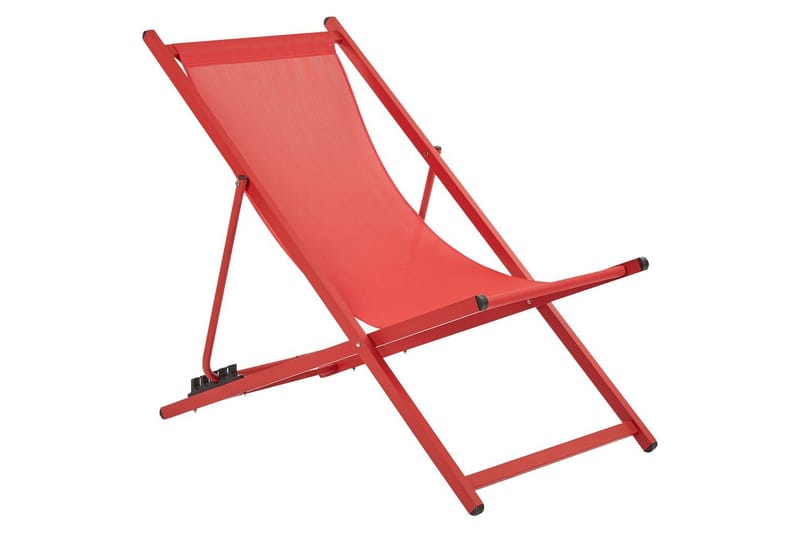 Däckstol hopfällbar Locri II - Röd - Utemöbler & utemiljö - Utestol & trädgårdsstol - Solstol