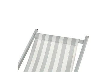 Däckstol hopfällbar Locri II - Vit, Grå - Utemöbler & utemiljö - Utestol & trädgårdsstol - Solstol