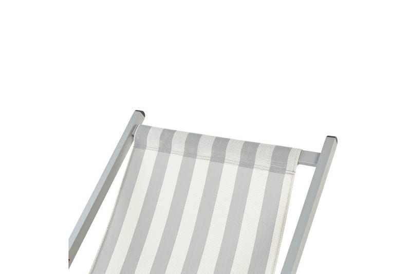 Däckstol hopfällbar Locri II - Vit, Grå - Utemöbler & utemiljö - Utestol & trädgårdsstol - Solstol