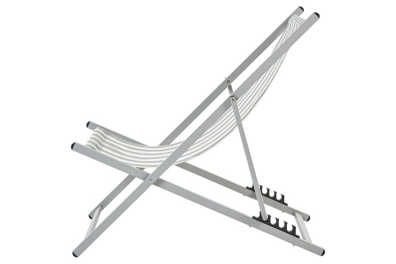 Däckstol hopfällbar Locri II - Vit, Grå - Utemöbler & utemiljö - Utestol & trädgårdsstol - Solstol