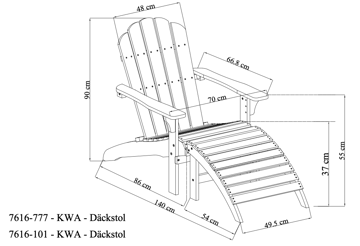 Däckstol utomhus - Mörkgrön - Utemöbler & utemiljö - Utestol & trädgårdsstol - Solstol