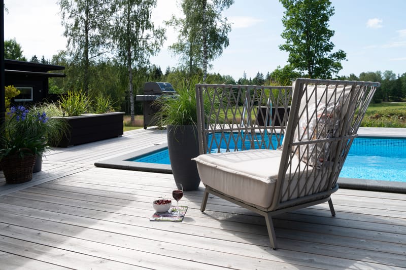 Fåtölj Hillerstorp Jet Set Lounge - Beige - Utemöbler & utemiljö - Utestol & trädgårdsstol - Utefåtölj & loungefåtölj